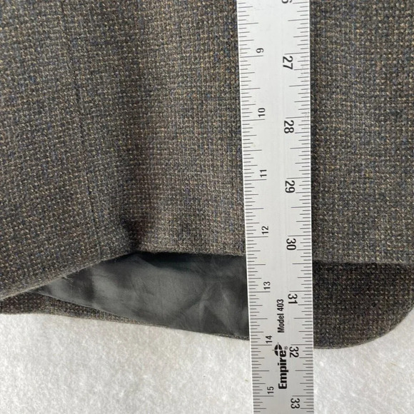 Claiborne Lambswool Coat Mens 40R Brown Twill Lined Ventless 3 Button Notched - Picture 5 of 10